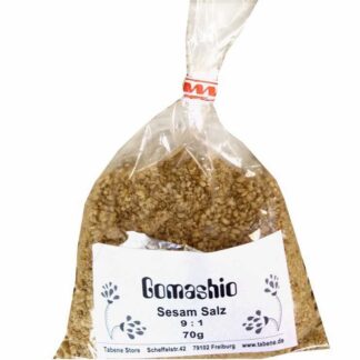 Gomasio Sesamsalz, 70g. Eine gute Salz-Alternative zum Würzen und mildem Salzen.
