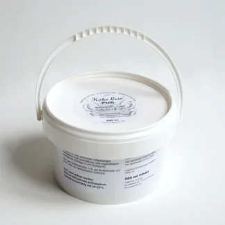 KokoLein Pur im praktischen 500 ml Vorrats-Tiegel. Veganer Brotaufstrich aus Bio Kokosöl und Bio Leinöl, die Kombination hochwertiger Fettsäuren wie Omega-3 und Omega-6.