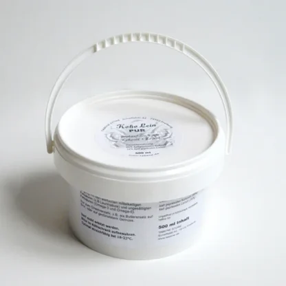 KokoLein Pur im praktischen 500 ml Vorrats-Tiegel. Veganer Brotaufstrich aus Bio Kokosöl und Bio Leinöl, die Kombination hochwertiger Fettsäuren wie Omega-3 und Omega-6.
