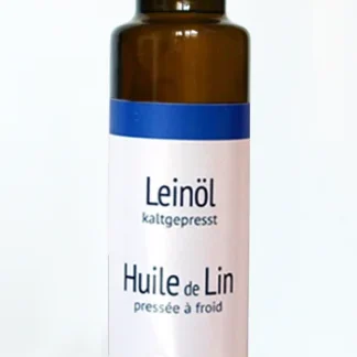 Biologisches Leinöl in der braunen Glasflasche 250 ml - in Premiumqualität - reich an Omega 3