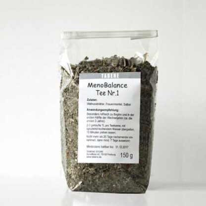 Kräutertee zur Unterstützung in der 1. Phase der Wechseljahren - eine Mischung verschiedener wirkungsvoller Käuter wie Salbei, Walnussblätter, Frauenmantel. Phyto-Hormone.