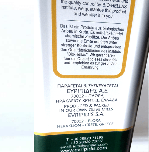 Bio-Olivenöl PRINCESS, Nativ Extra - 5L Kanister – Bild 2